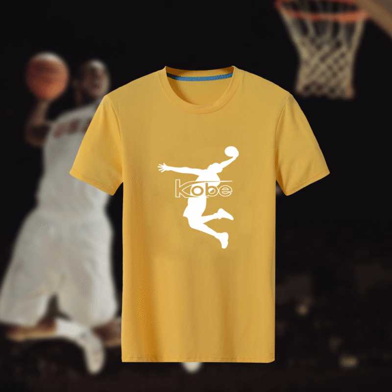 Men's Kobe Bryant Fresh Logo Yellow Short Sleeve T-Shirt FengYun,We sell and wholesale Men's Kobe Bryant Fresh Logo Yellow Short Sleeve T-Shirt FengYun on line form chian!